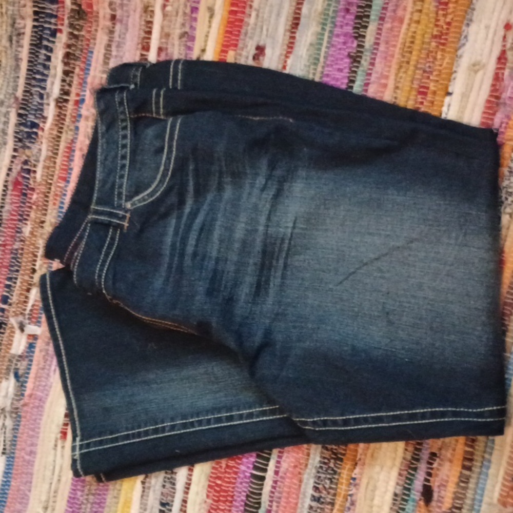 Lane Bryant jeans with embroidery design pockets.